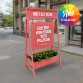 The Piccadilly' - 'A' board Sign Planter (Any Colour)
